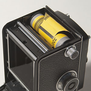 Rolleiflex automat, rouleau palpeur